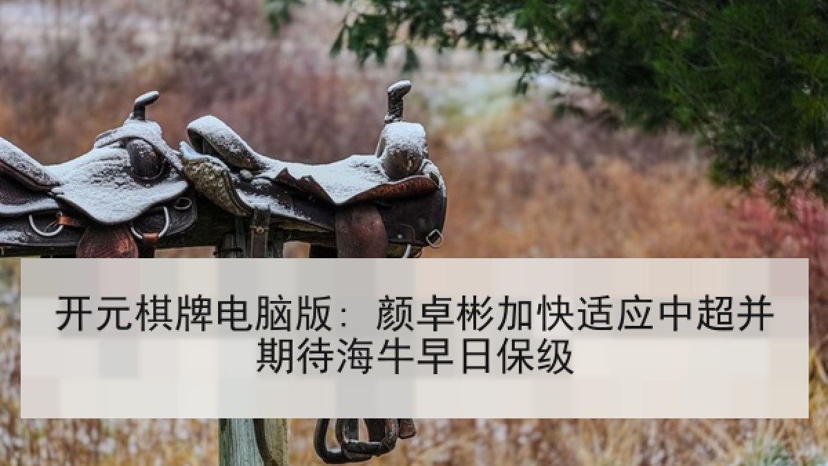 开元棋牌电脑版: 颜卓彬加快适应中超并期待海牛早日保级